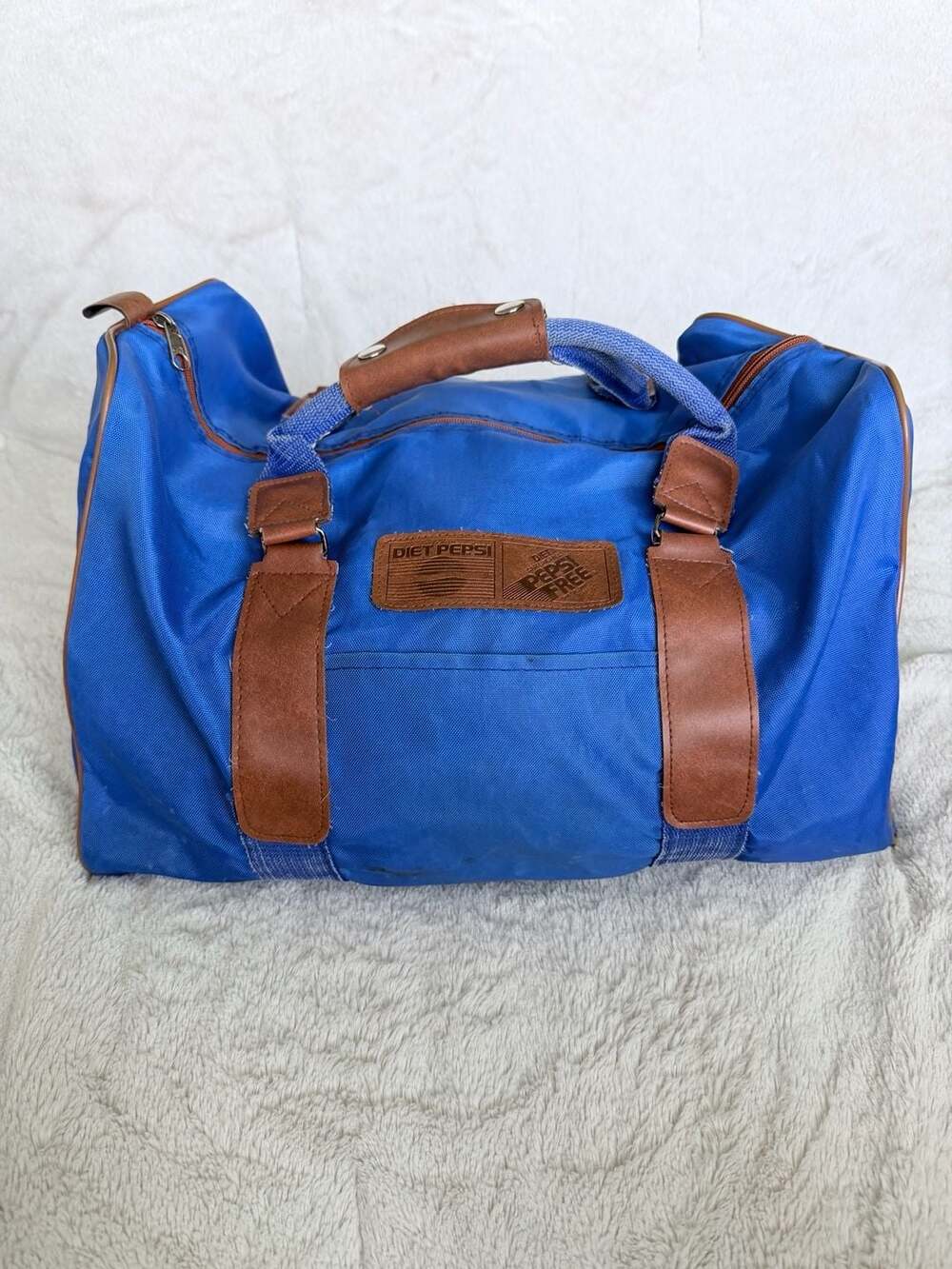 Vintage Diet Pepsi / Pepsi Free Blue Duffle Gym Bag